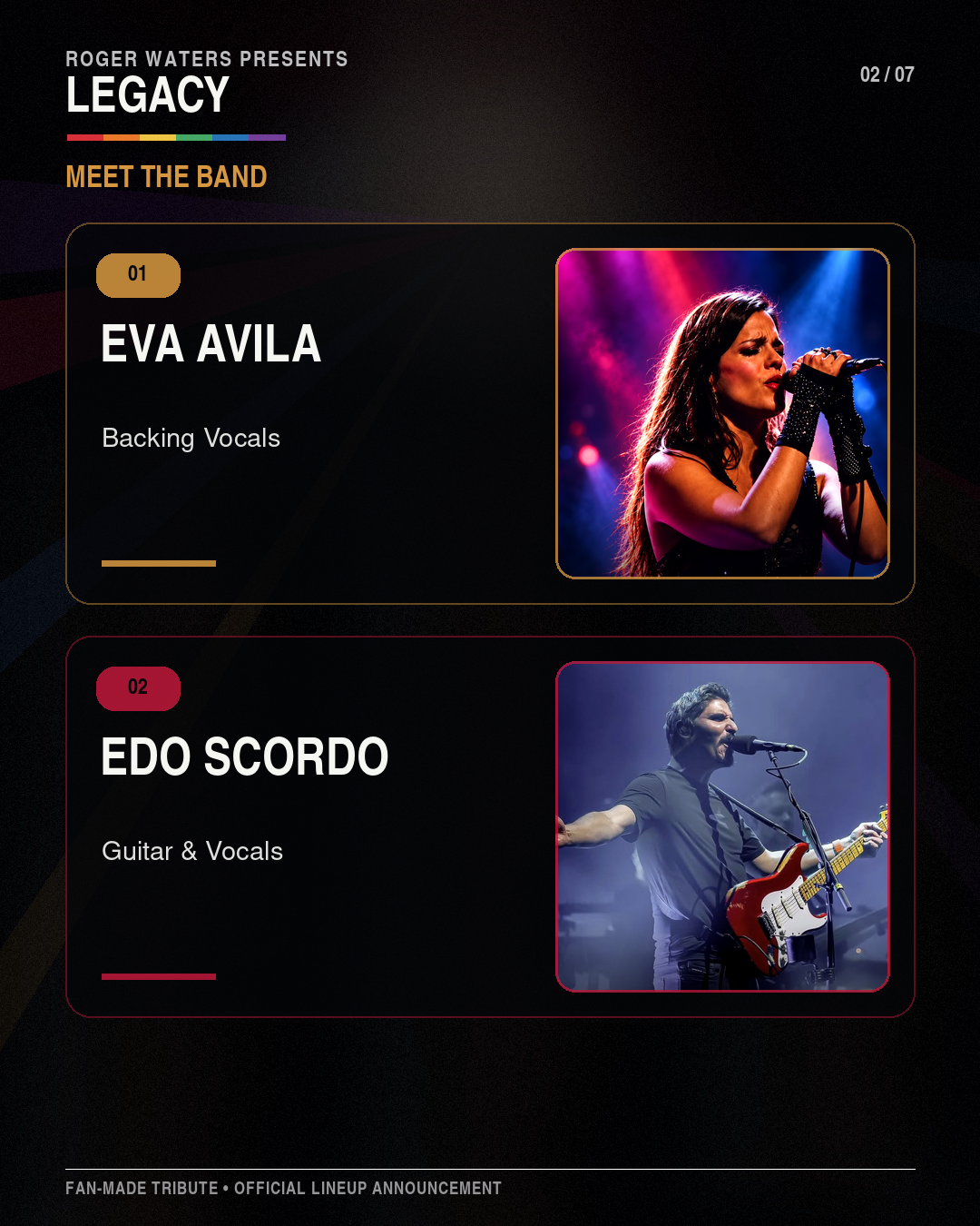 Legacy lineup: Eva Avila and Edo Scordo