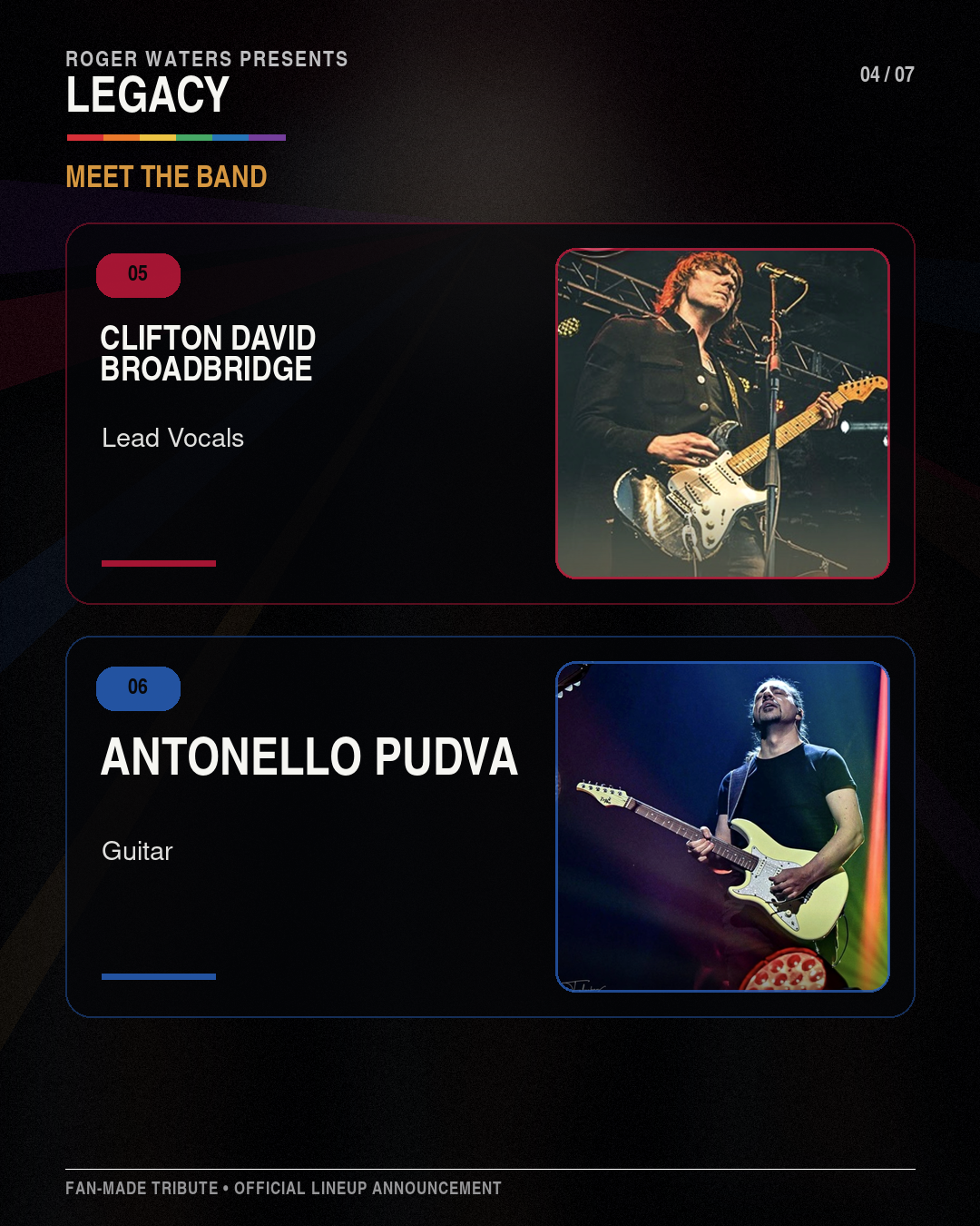 Legacy lineup: Clifton David Broadbridge and Antonello Pudva